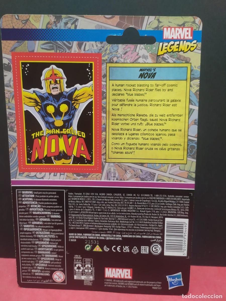 Figuras y mu&ntilde;ecos Marvel: figura mu&ntilde;eco en blister marvel legends nova kenner - Foto 2