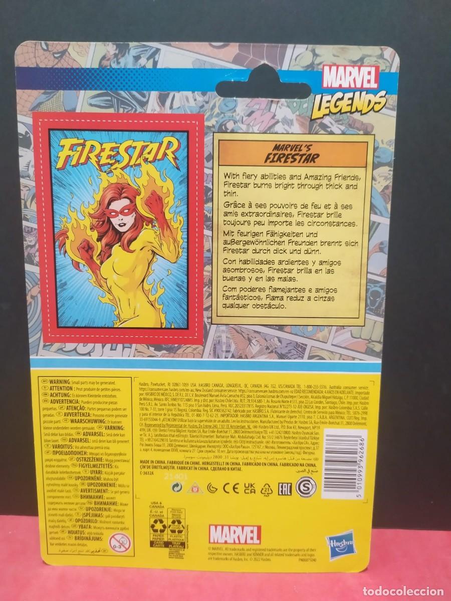 Figuras y mu&ntilde;ecos Marvel: figura mu&ntilde;eco en blister marvel legends firestar kenner - Foto 2