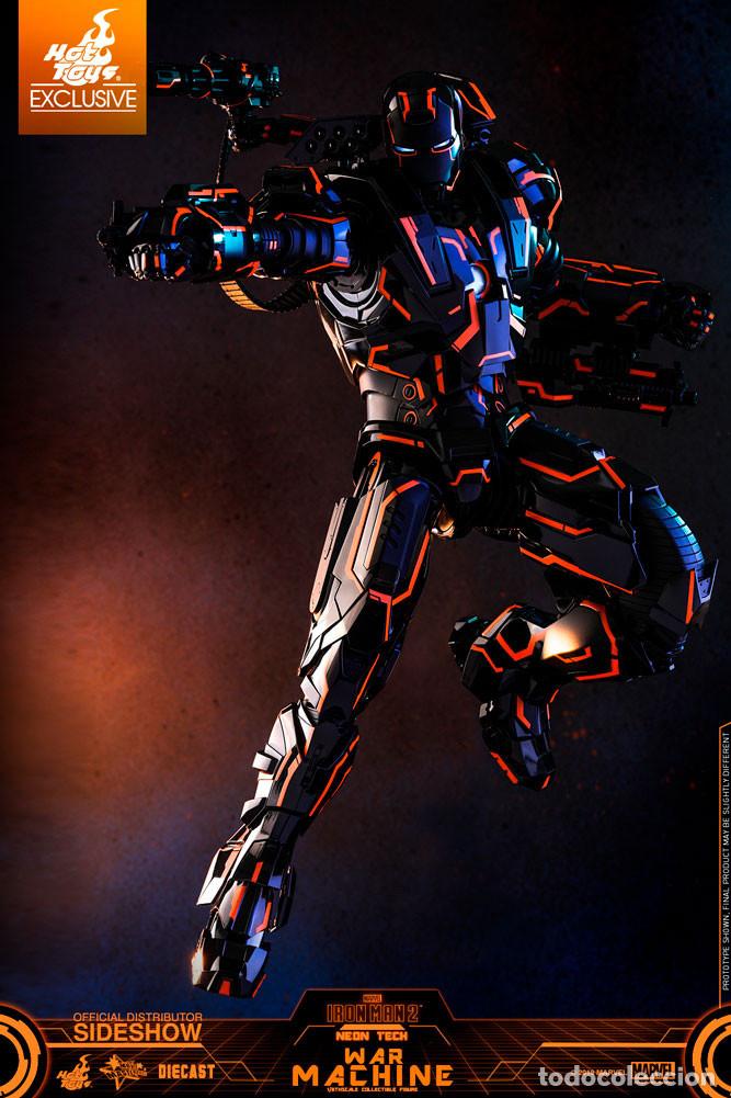 Figuras y mu&ntilde;ecos Marvel: Figura War Machine Neon Tech War Hot Toys - Foto 1