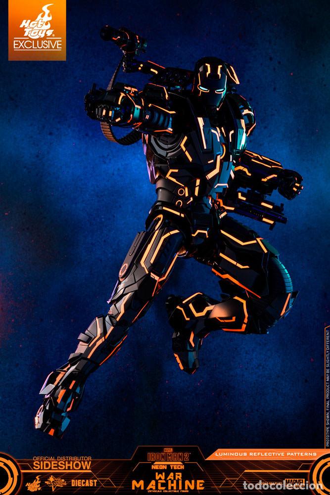 Figuras y mu&ntilde;ecos Marvel: Figura War Machine Neon Tech War Hot Toys - Foto 2