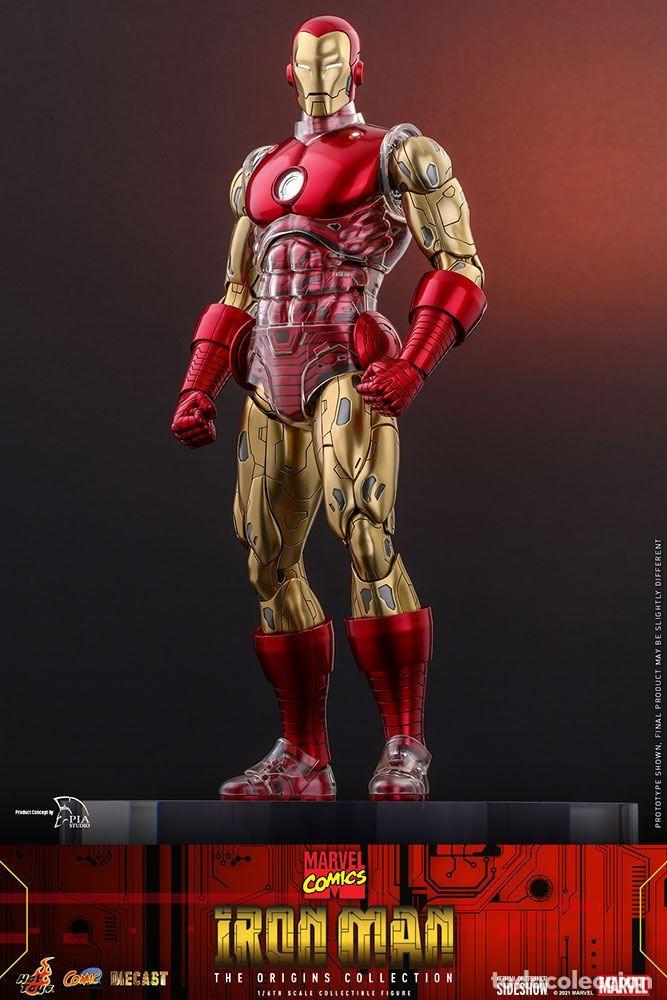 Figuras y mu&ntilde;ecos Marvel: Figura Iron Man Suit Armor Marvel Comics Hot Toys - Foto 5