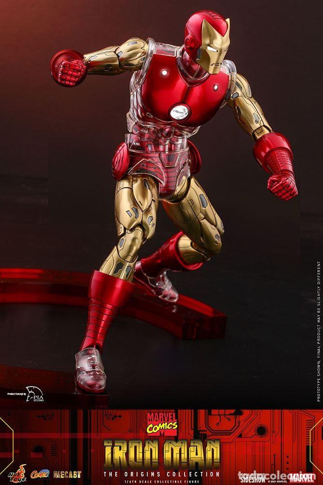 Figuras y mu&ntilde;ecos Marvel: Figura Iron Man Suit Armor Marvel Comics Hot Toys - Foto 7