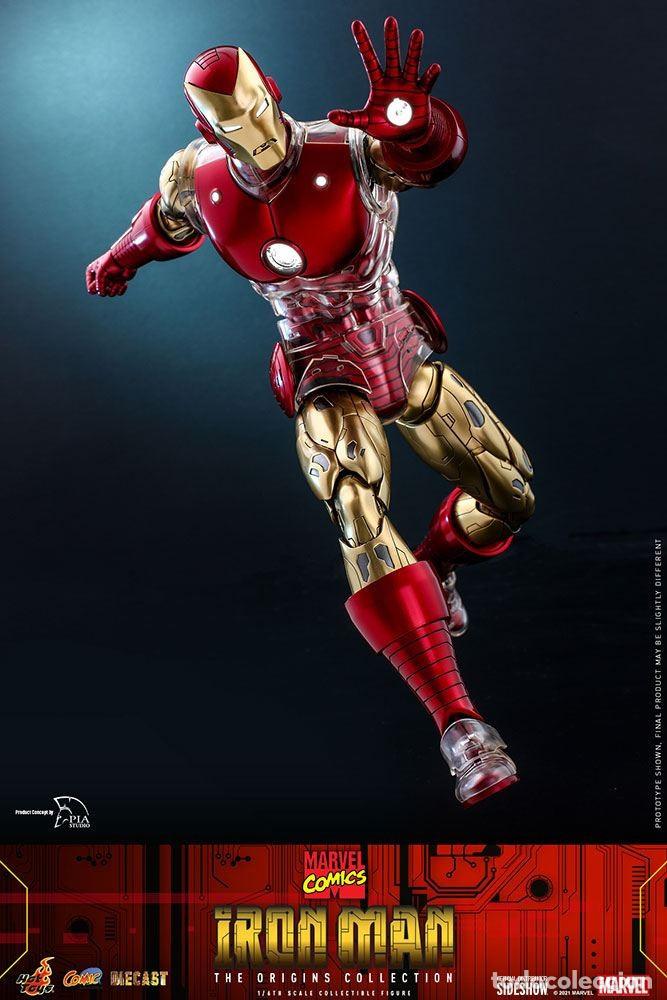 Figuras y mu&ntilde;ecos Marvel: Figura Iron Man Suit Armor Marvel Comics Hot Toys - Foto 8