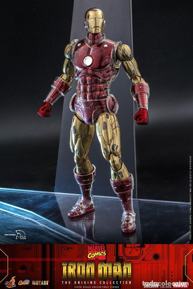 Figuras y mu&ntilde;ecos Marvel: Figura Iron Man Suit Armor Marvel Comics Hot Toys - Foto 9