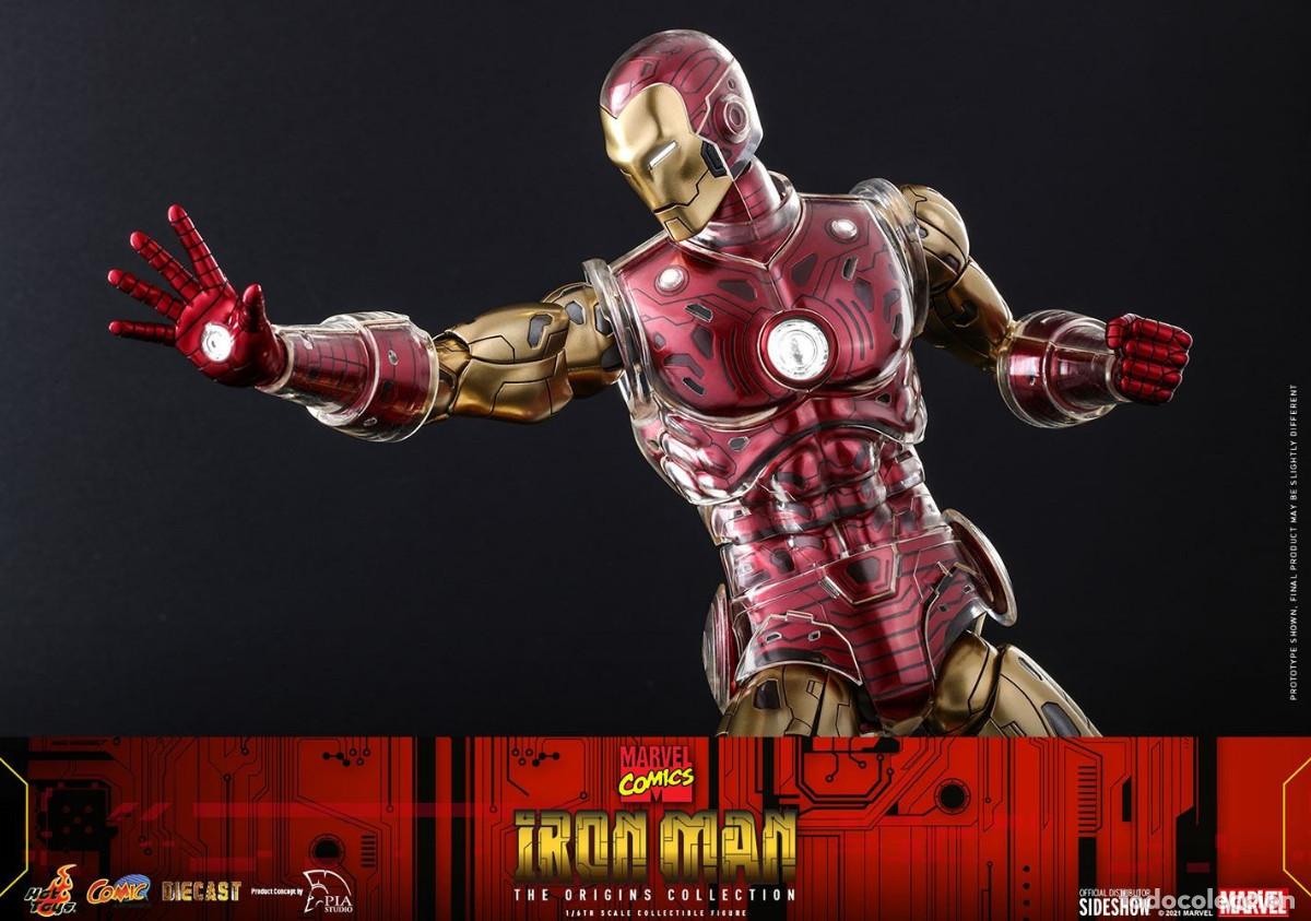 Figuras y mu&ntilde;ecos Marvel: Figura Iron Man Suit Armor Marvel Comics Hot Toys - Foto 12
