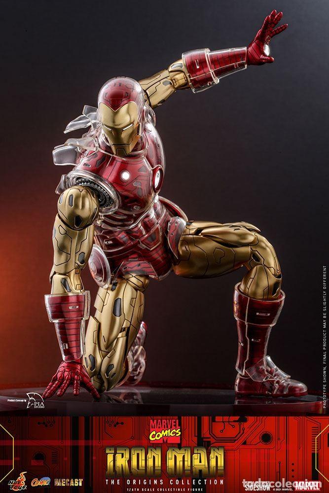 Figuras y mu&ntilde;ecos Marvel: Figura Iron Man Suit Armor Marvel Comics Hot Toys - Foto 15
