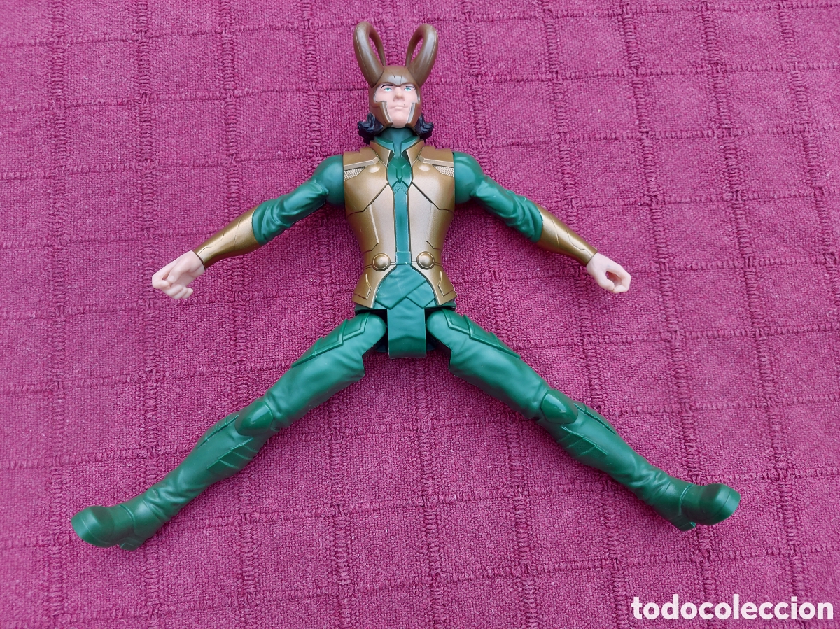 Figuras y mu&ntilde;ecos Marvel: FIGURA DE ACCI&Oacute;N LOKI HERMANO DE THOR, MARVEL HASBRO 2016 - Foto 8