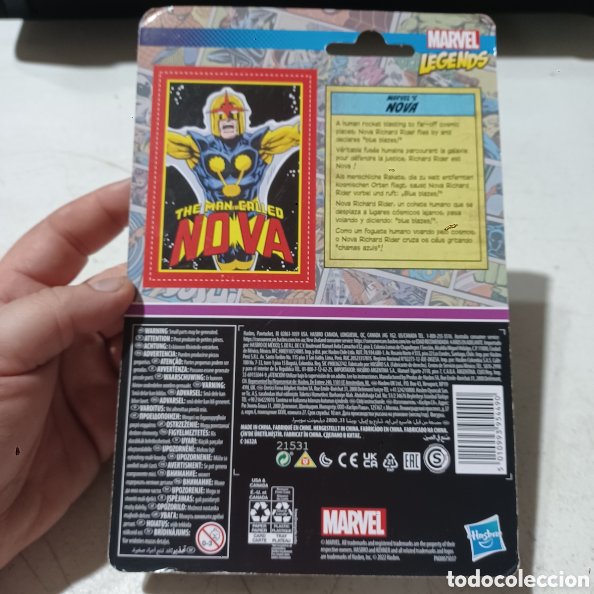 Figuras y mu&ntilde;ecos Marvel: Figura NOVA MARVEL LEGENDS de KENNER HASBRO 2022 - Foto 2