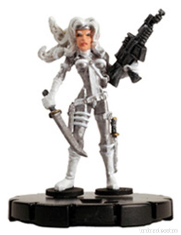 Figurines et Jouets Marvel: Heroclix Mutant Mayhem set Silver Sable #036 Figura super rara sin tarjeta Marvel