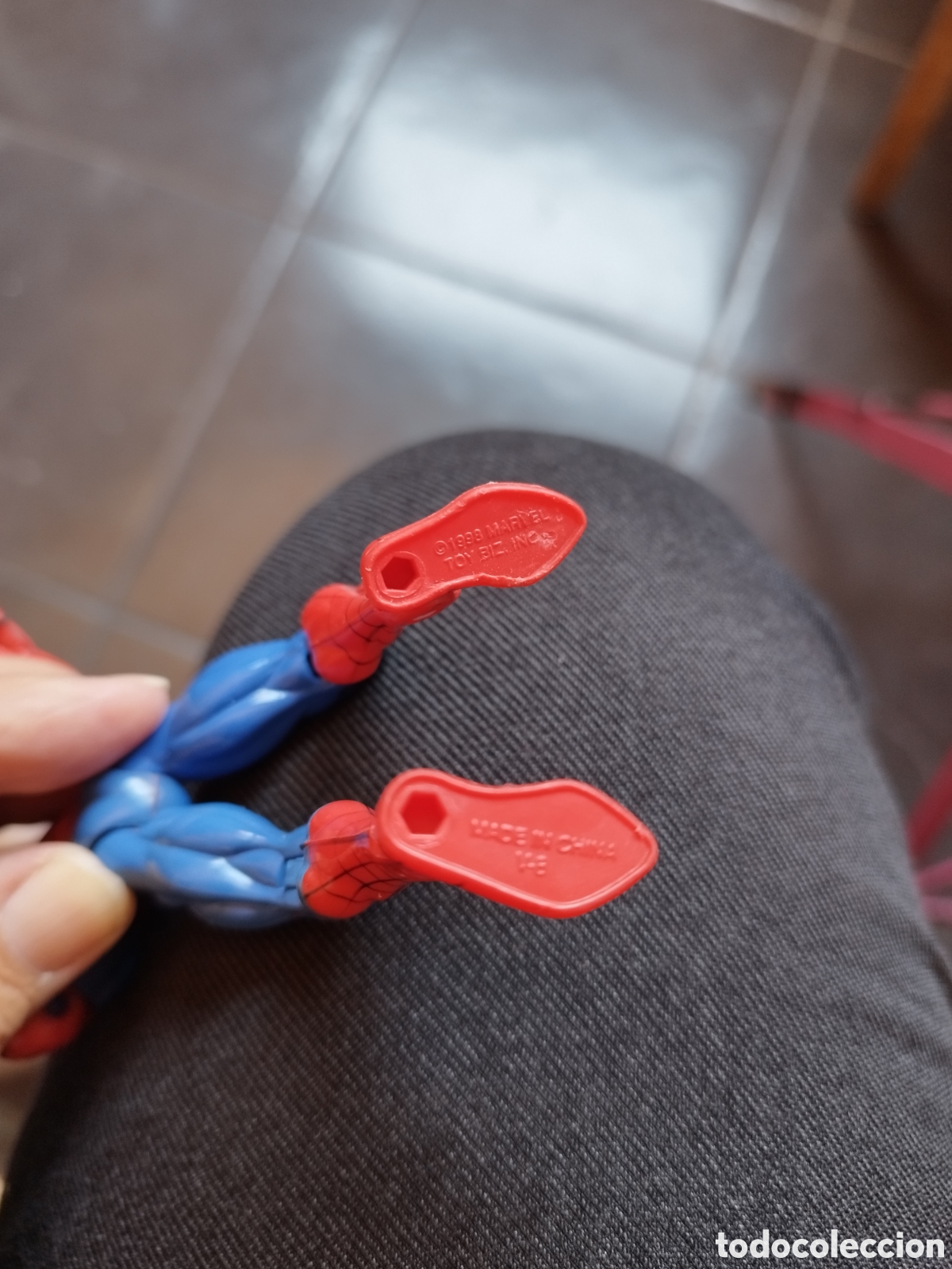 Figuras y mu&ntilde;ecos Marvel: Figura Spiderman en moto con Sidecar.Marvel. - Foto 4