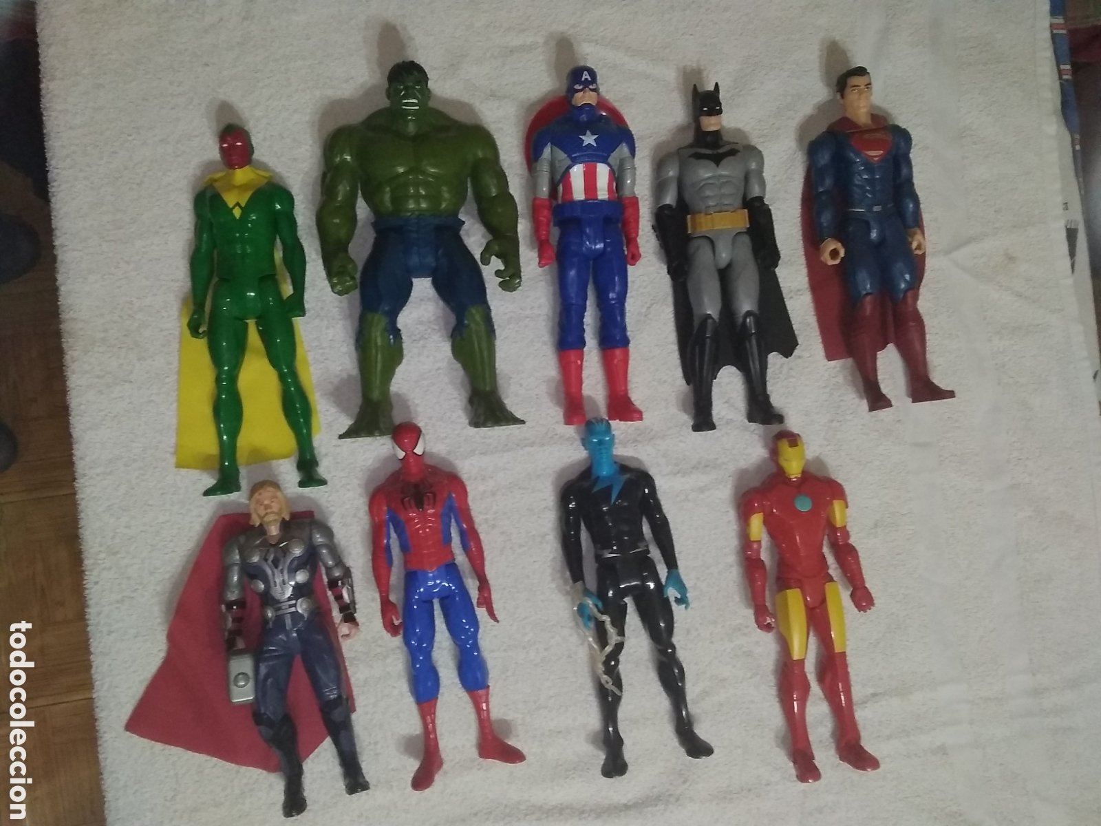 lote 9 figuras superhéroes marvel / dc comics ( - Compra venta en  todocoleccion