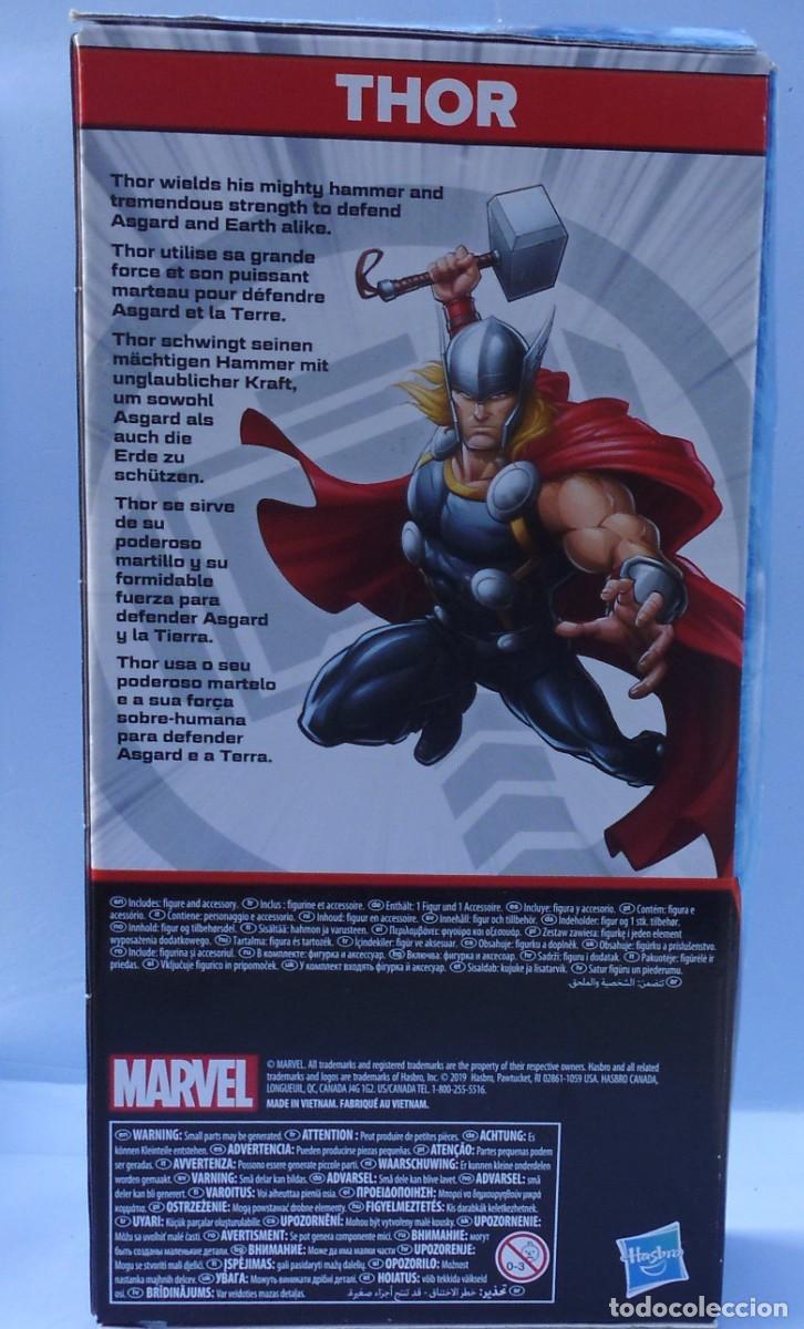 Figuras y mu&ntilde;ecos Marvel: Figura Thor de 25 cm Marvel Hasbro en su caja sin usar - Foto 2