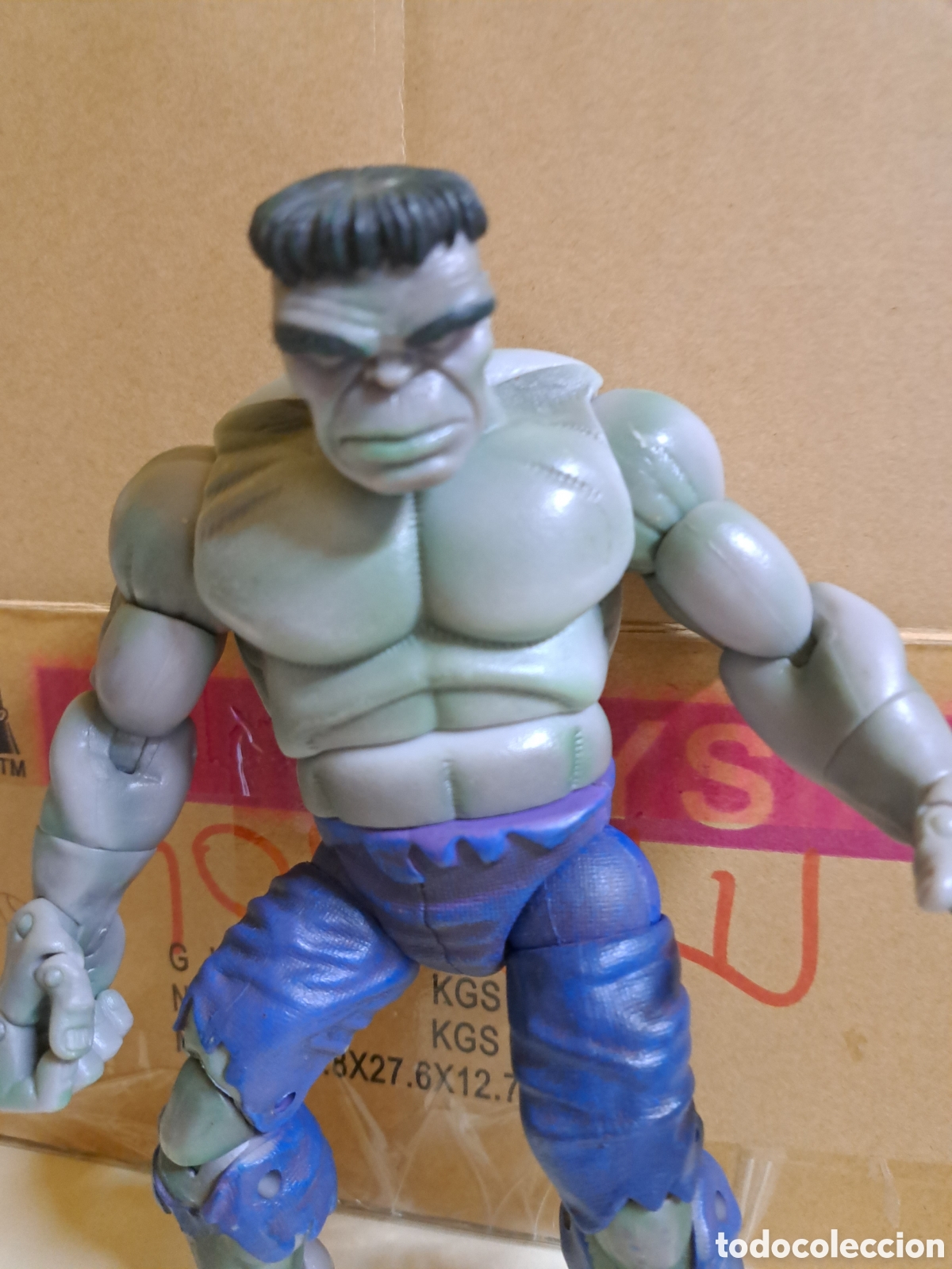 Figuras y mu&ntilde;ecos Marvel: Marvel legends figura hulk gris dif&iacute;cil descatalogada - Foto 2