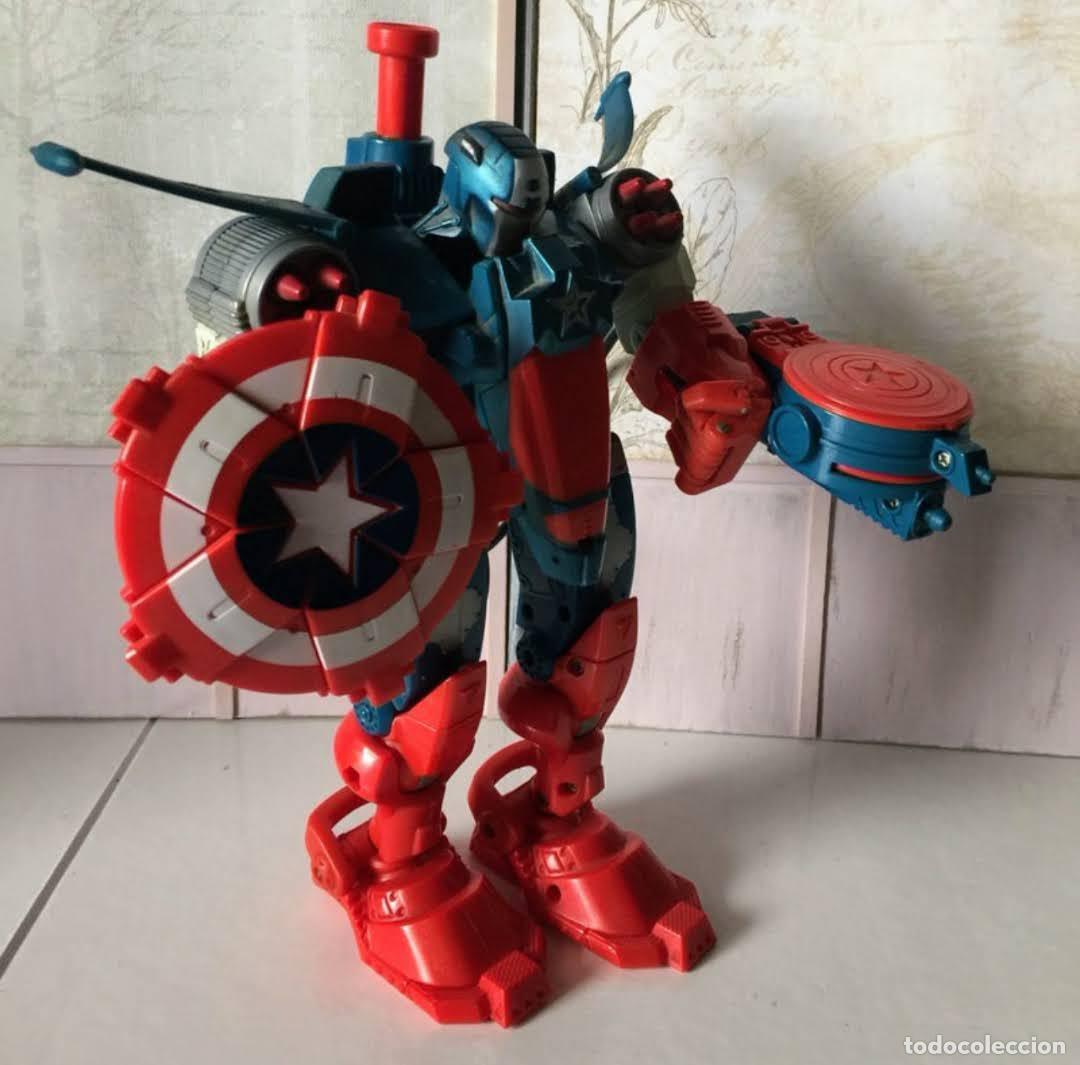 Figuras y mu&ntilde;ecos Marvel: ROBOT TRANSFORMABLE MEGA MORPHS CAPITAN AMERICA - A&Ntilde;O 2005 - Foto 9