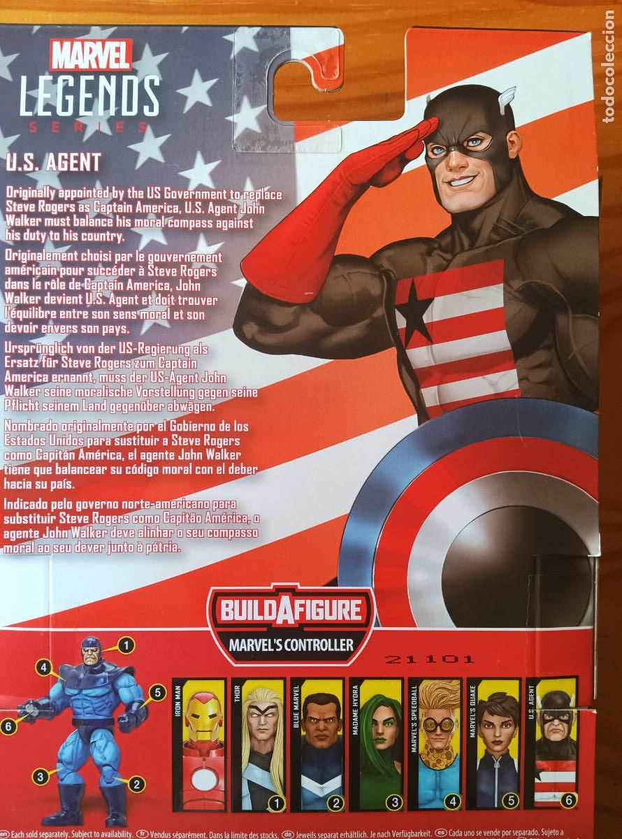 Figuras y mu&ntilde;ecos Marvel: U.S.AGENTE - MARVEL LEGENDS SERIES MARVELS CONTROLLER. HASBRO - NUEVO. U.S. AGENT - Foto 3
