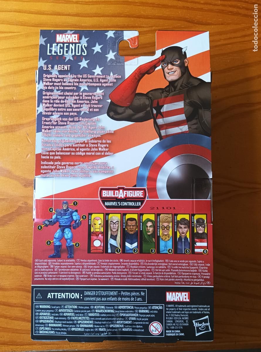 Figuras y mu&ntilde;ecos Marvel: U.S.AGENTE - MARVEL LEGENDS SERIES MARVELS CONTROLLER. HASBRO - NUEVO. U.S. AGENT - Foto 4