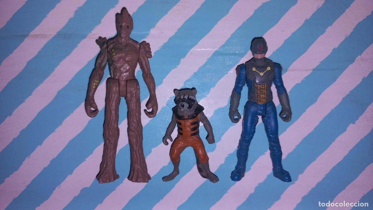Figuras y mu&ntilde;ecos Marvel: Lote de 3 Guardianes de la Galaxia - Marvel- Hasbro - 2014 - Foto 1