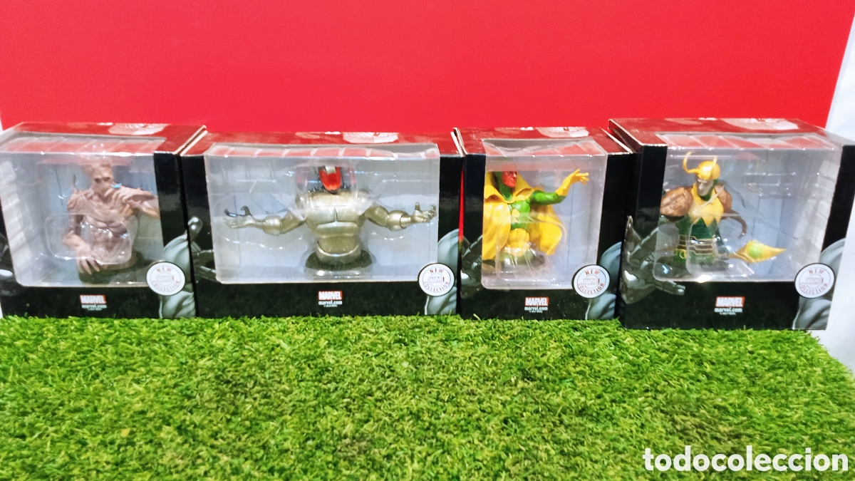 Figuras y mu&ntilde;ecos Marvel: LOTE DE 4 BUSTOS MARVER NEW COLLECTION.2017. - Foto 1