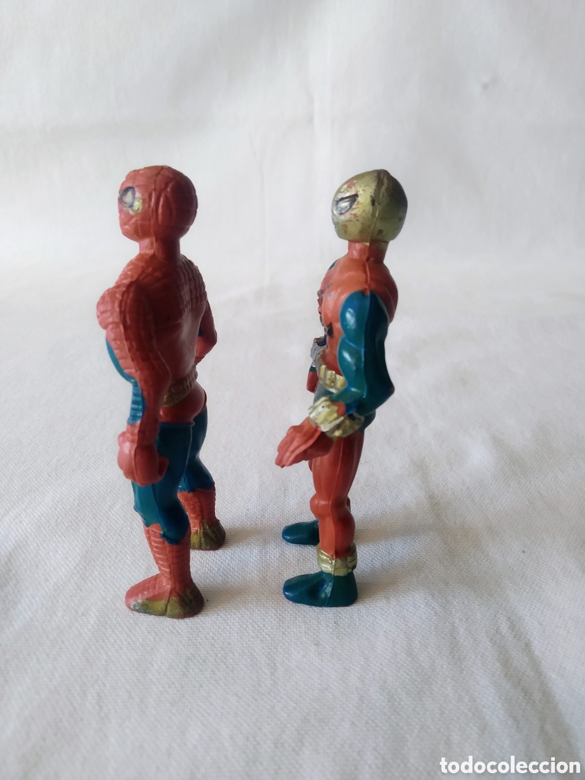 Figuras y mu&ntilde;ecos Marvel: PAREJA DE ANTIGUOS SPIDERMAN MARVEL BOOTLEG - Foto 3