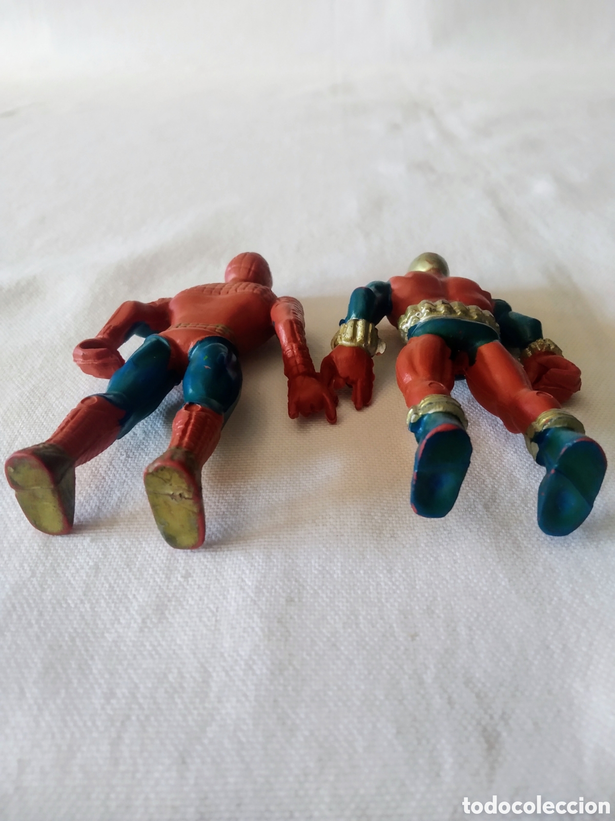Figuras y mu&ntilde;ecos Marvel: PAREJA DE ANTIGUOS SPIDERMAN MARVEL BOOTLEG - Foto 5