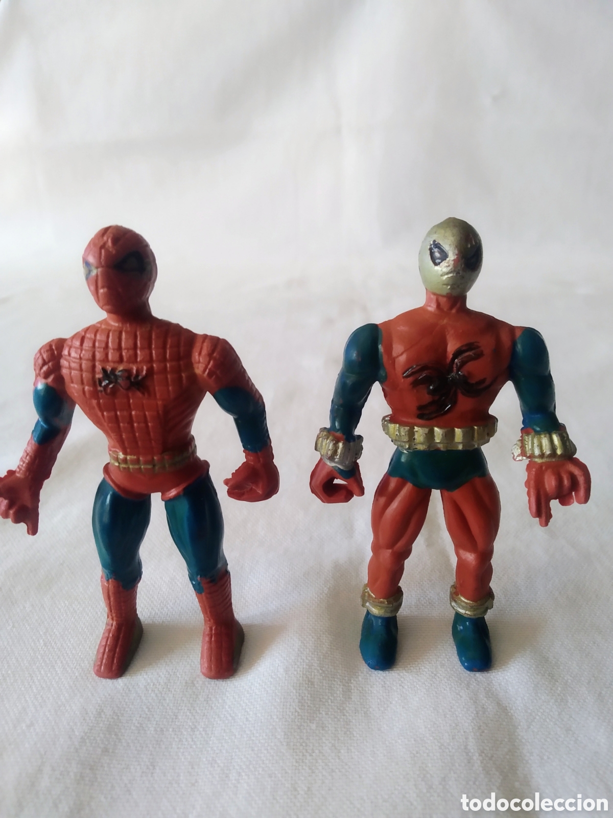 Figuras y mu&ntilde;ecos Marvel: PAREJA DE ANTIGUOS SPIDERMAN MARVEL BOOTLEG - Foto 7