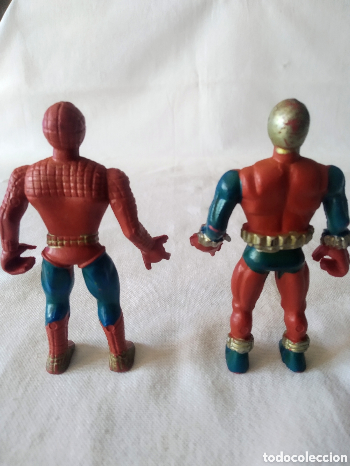 Figuras y mu&ntilde;ecos Marvel: PAREJA DE ANTIGUOS SPIDERMAN MARVEL BOOTLEG - Foto 1