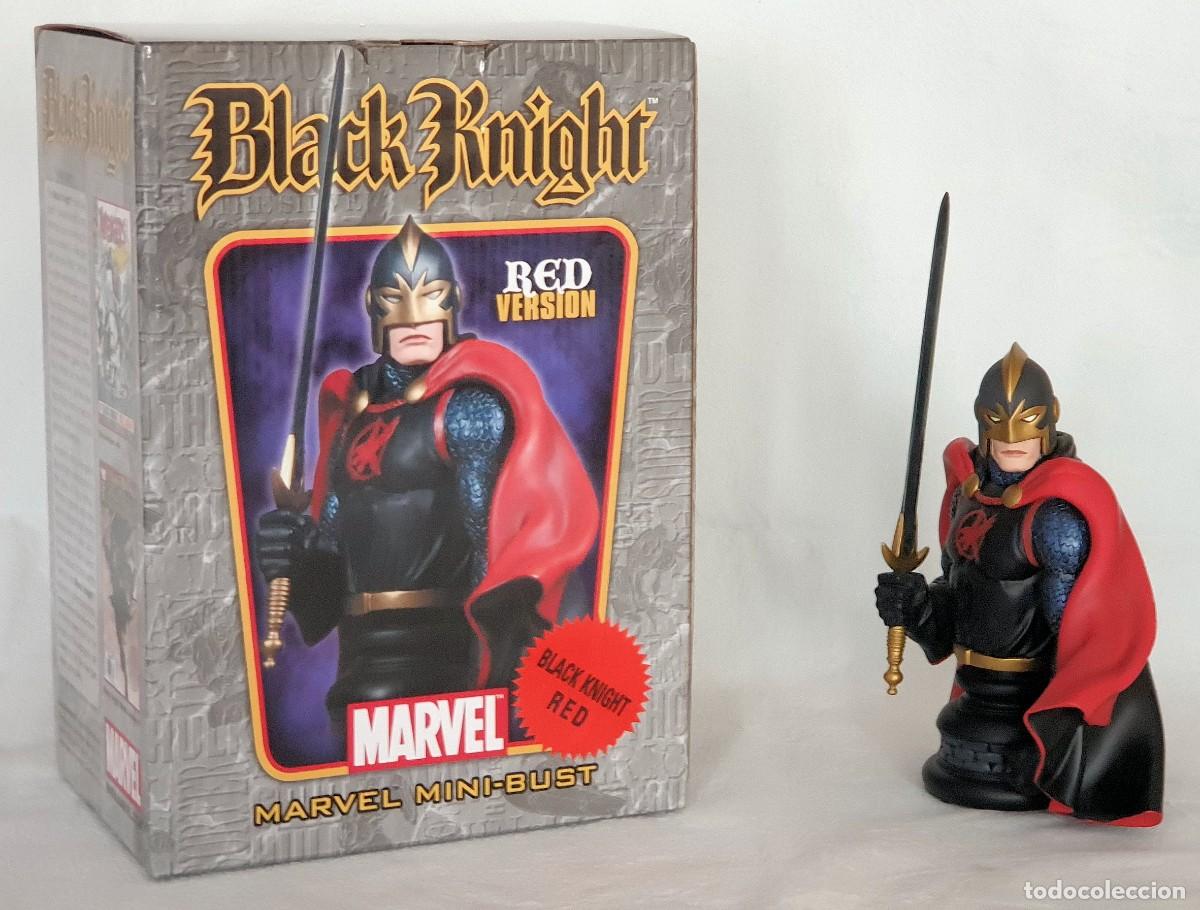 Figuras y mu&ntilde;ecos Marvel: Busto EL CABALLERO NEGRO &ndash; BLACK KNIGHT Version capa roja. Bowen Designs 2008. - Foto 1