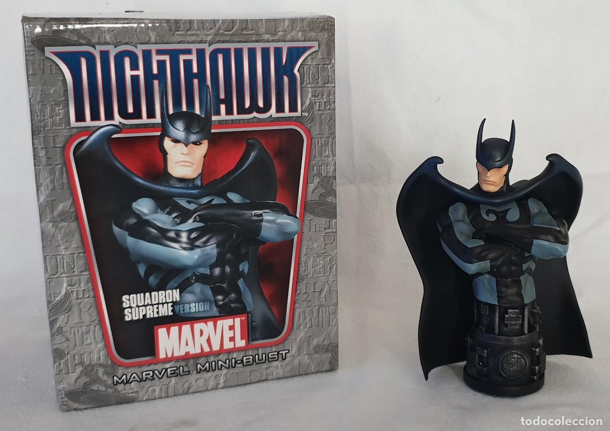 Figuras y mu&ntilde;ecos Marvel: Busto HALCON NOCTURNO &ndash; NIGHTHAWK Version Escuadron Supremo. Bowen Designs 2008. - Foto 1
