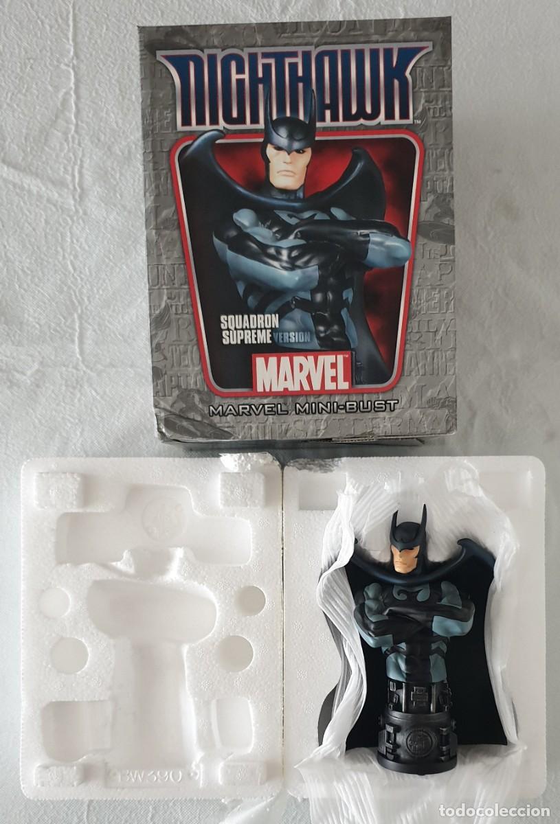 Figuras y mu&ntilde;ecos Marvel: Busto HALCON NOCTURNO &ndash; NIGHTHAWK Version Escuadron Supremo. Bowen Designs 2008. - Foto 2