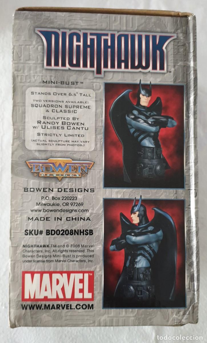 Figuras y mu&ntilde;ecos Marvel: Busto HALCON NOCTURNO &ndash; NIGHTHAWK Version Escuadron Supremo. Bowen Designs 2008. - Foto 3