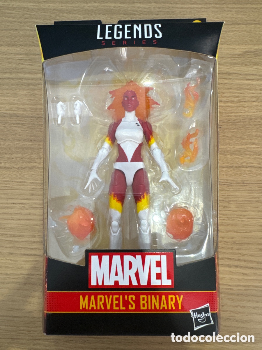 Figuras y mu&ntilde;ecos Marvel: Figura Marvels Binary Binaria Marvel Legends Hasbro - Foto 1
