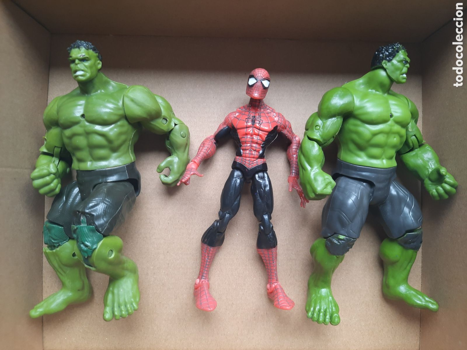 Figuras y mu&ntilde;ecos Marvel: FIGURAS HULK Y SPIDERMAN - Foto 1