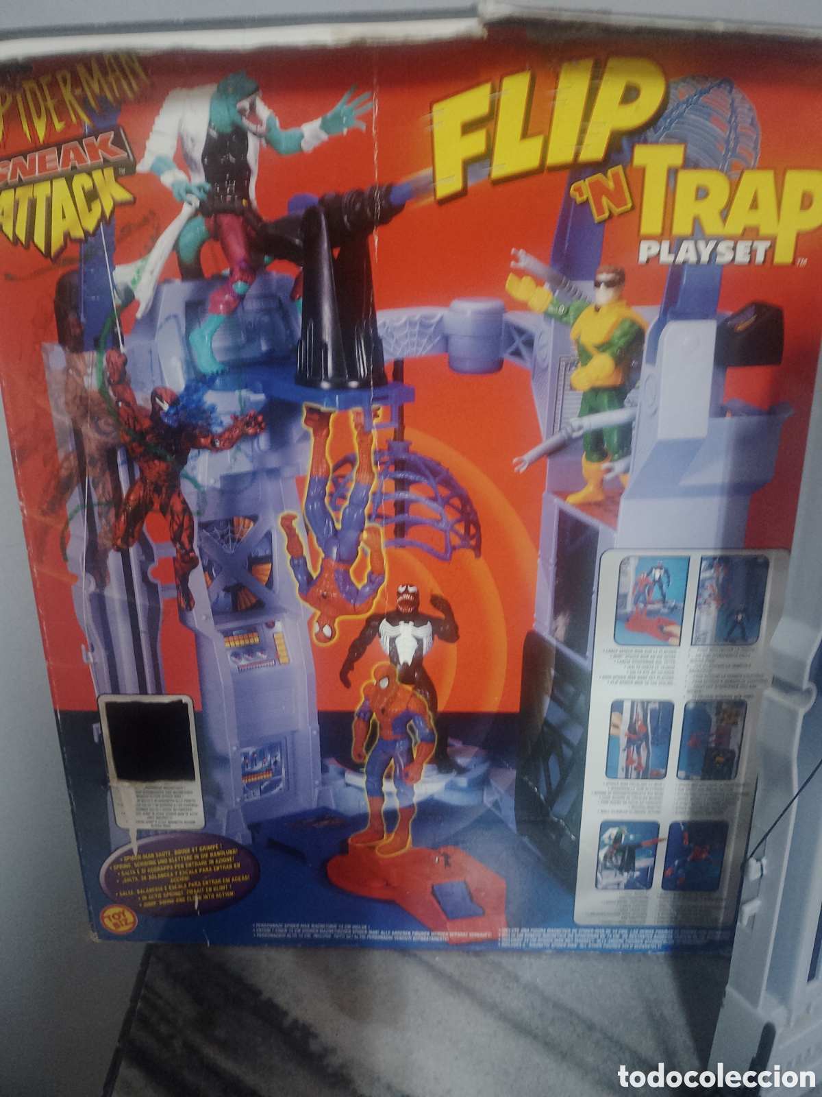 Figuras y mu&ntilde;ecos Marvel: Figuras de acci&oacute;n Spiderman ,flip trap playset, - Foto 1