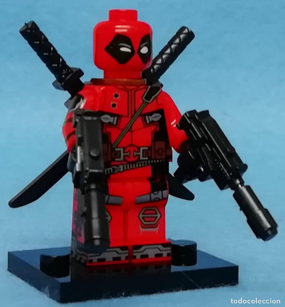 Figuras y mu&ntilde;ecos Marvel: Deadpool v1 (X-Men) (Marvel) Lego compat&iacute;vel minifiguras - Foto 6