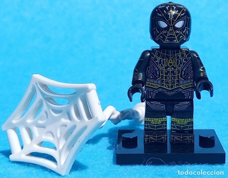 Figuras y mu&ntilde;ecos Marvel: Spider-Man Black & Gold Suit (Marvel) Lego compat&iacute;vel minifiguras - Foto 2