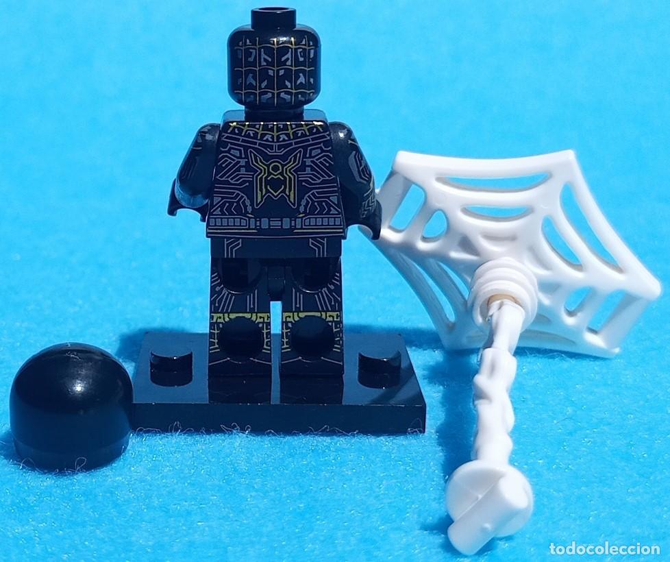 Figuras y mu&ntilde;ecos Marvel: Spider-Man Black & Gold Suit (Marvel) Lego compat&iacute;vel minifiguras - Foto 4