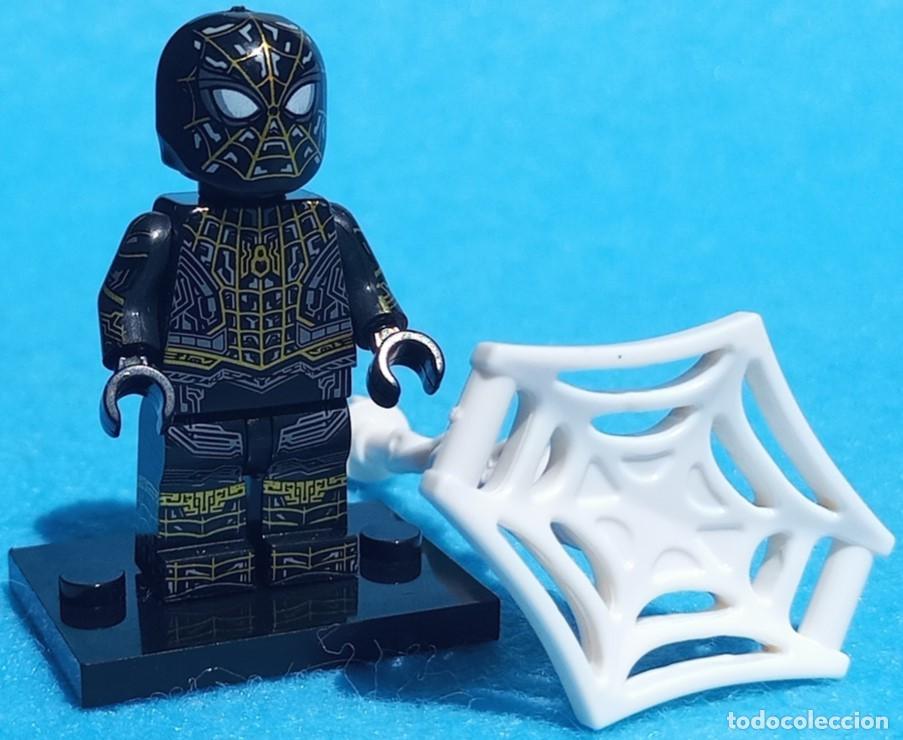 Figuras y mu&ntilde;ecos Marvel: Spider-Man Black & Gold Suit (Marvel) Lego compat&iacute;vel minifiguras - Foto 6