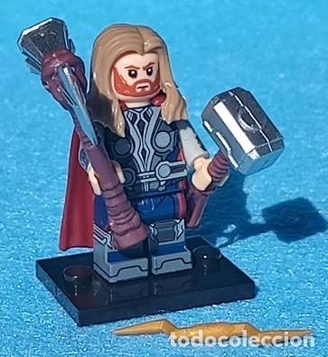 Figuras y mu&ntilde;ecos Marvel: Thor v1 (Avengers) (Marvel) Lego compat&iacute;vel minifigura - Foto 6