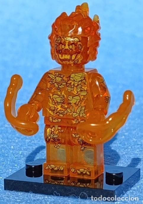 Figuras y mu&ntilde;ecos Marvel: Molten Man v2 (Marvel) Lego compat&iacute;vel minifiguras - Foto 1
