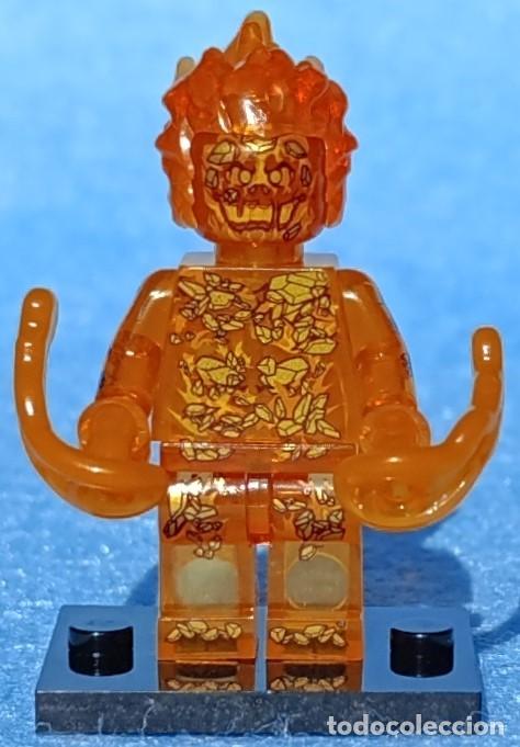 Figuras y mu&ntilde;ecos Marvel: Molten Man v2 (Marvel) Lego compat&iacute;vel minifiguras - Foto 2