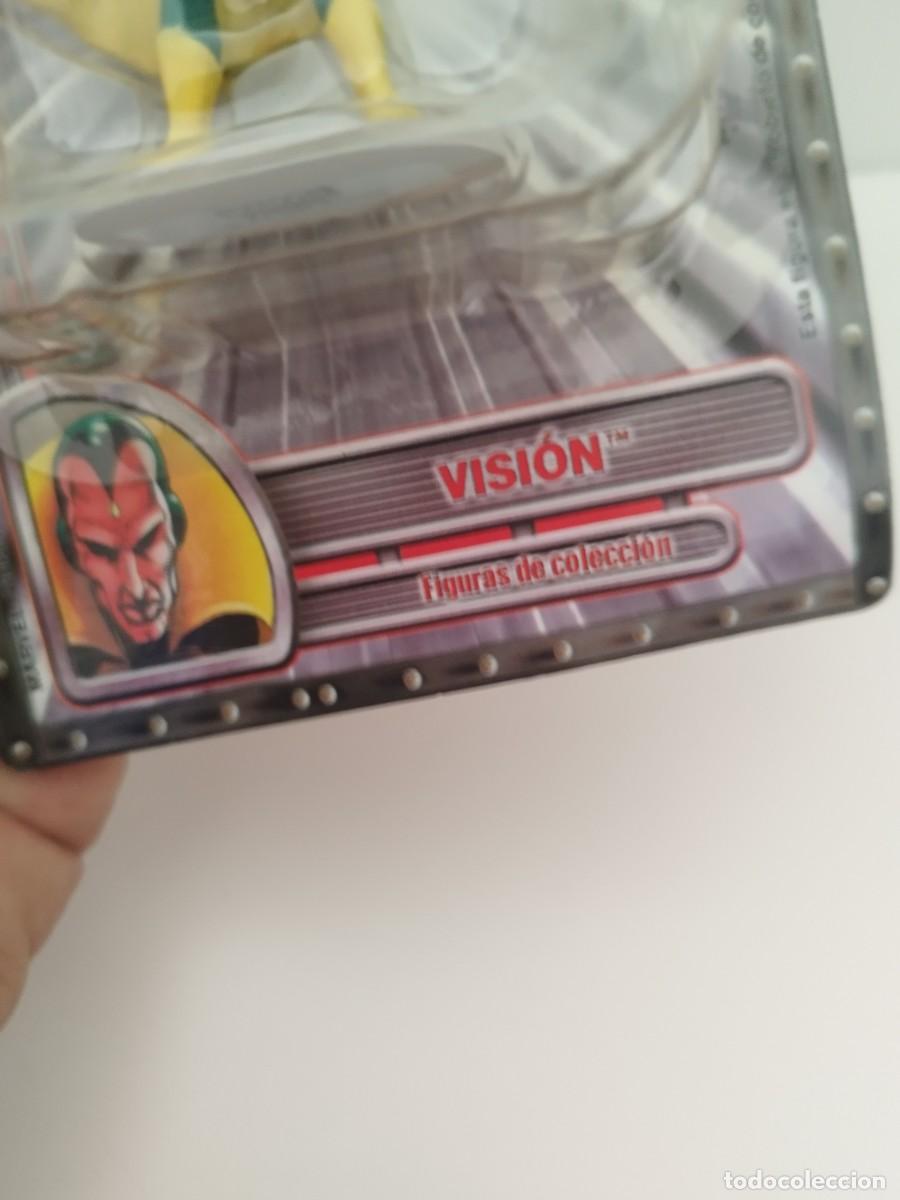 Figuras y mu&ntilde;ecos Marvel: Figura de plomo Marvel, Vision. En su bl&iacute;ster original,de colecci&oacute;n. - Foto 2