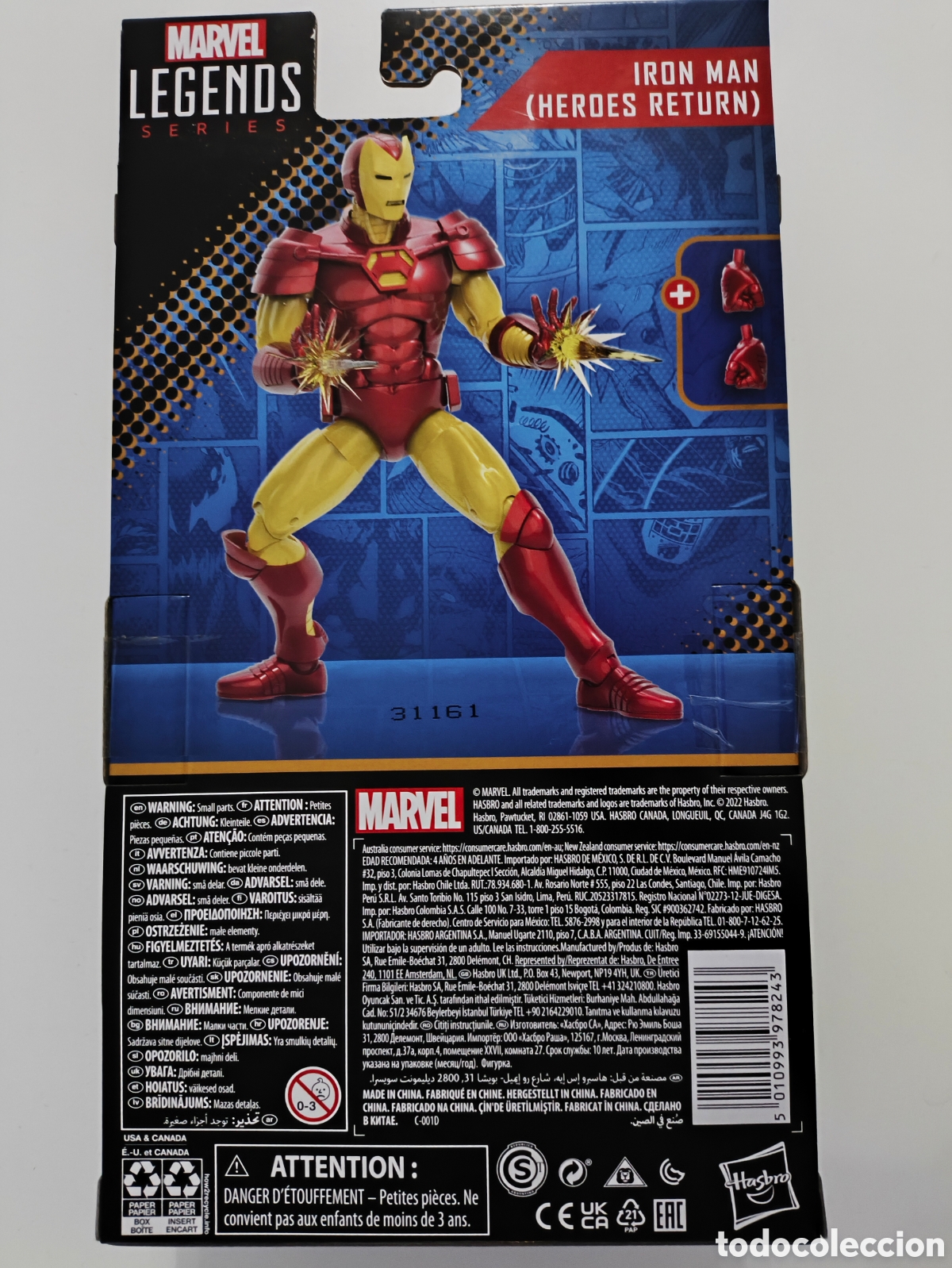 Figuras y mu&ntilde;ecos Marvel: Figura Iron Man (heroes return) Marvel Legends Hasbro nuevo - Foto 2
