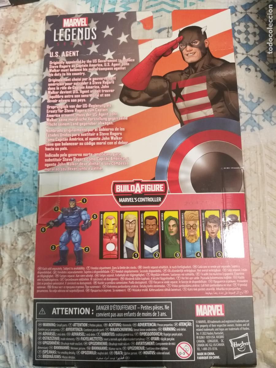 Figuras y mu&ntilde;ecos Marvel: MARVEL LEGENDS US AGENTE AGENT CAPITAN AMERICA CONTROLLER SERIES HASBRO - Foto 2
