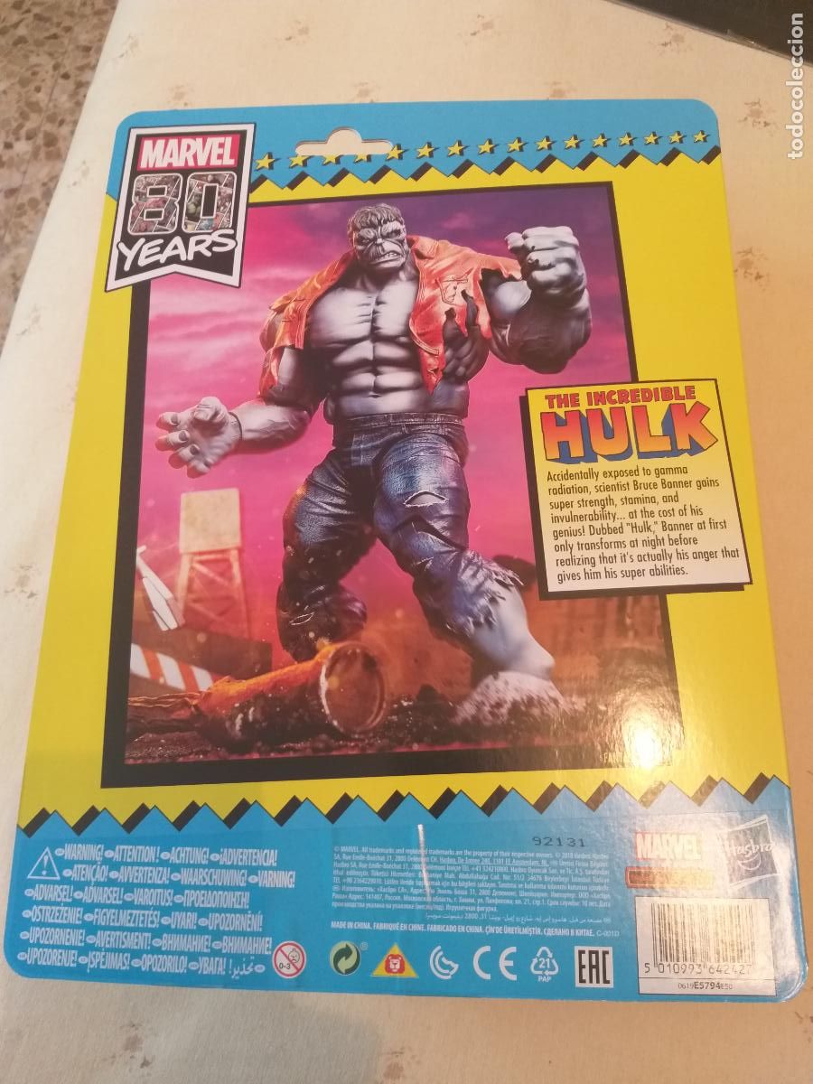 Figuras y mu&ntilde;ecos Marvel: HULK GRIS GREY DELUXE MARVEL LEGENDS 80 ANNIVERSARY HASBRO - Foto 3