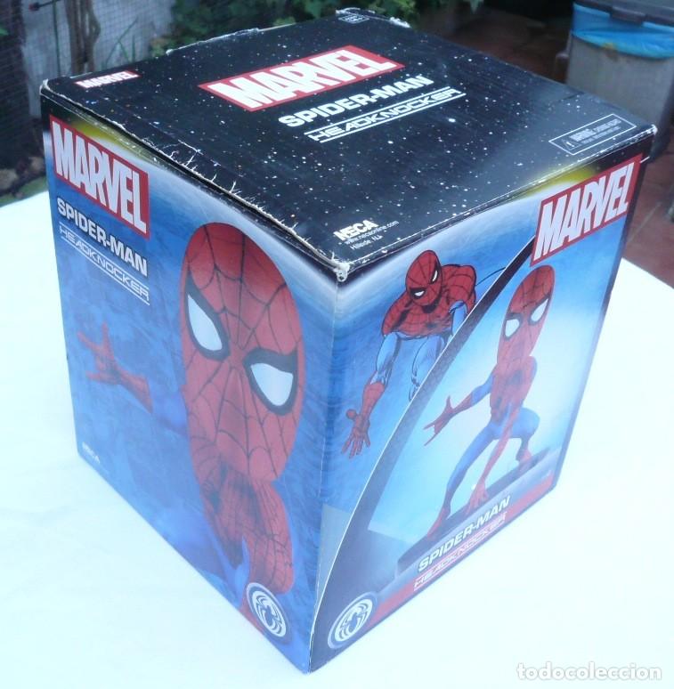 Figuras y mu&ntilde;ecos Marvel: FIGURA DE SPIDERMAN HEAD KNOCKER NUEVA EN SU CAJA - Foto 5