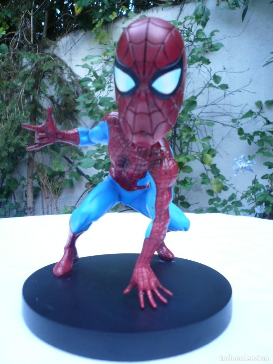 Figuras y mu&ntilde;ecos Marvel: FIGURA DE SPIDERMAN HEAD KNOCKER NUEVA EN SU CAJA - Foto 12
