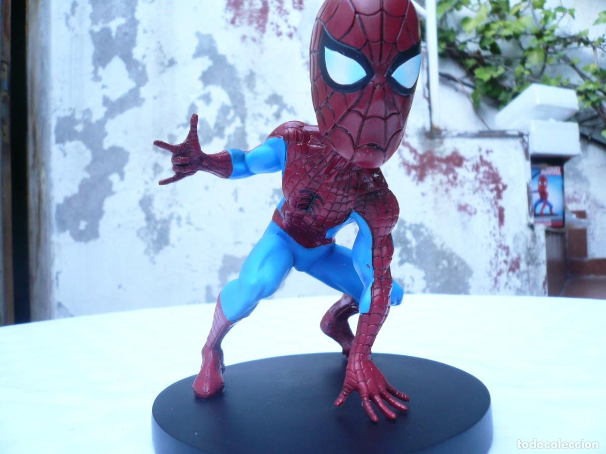 Figuras y mu&ntilde;ecos Marvel: FIGURA DE SPIDERMAN HEAD KNOCKER NUEVA EN SU CAJA - Foto 14