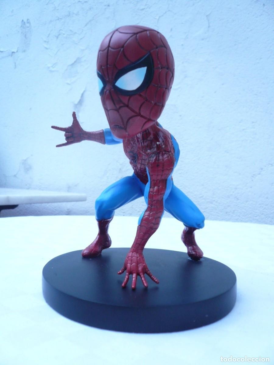 Figuras y mu&ntilde;ecos Marvel: FIGURA DE SPIDERMAN HEAD KNOCKER NUEVA EN SU CAJA - Foto 18