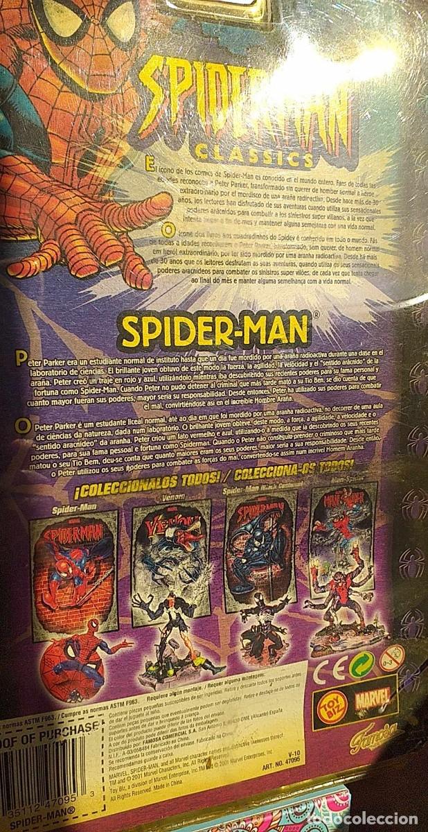 Figuras y mu&ntilde;ecos Marvel: SPIDERMAN CLASICO Marvel 2001 sin abrir en Blister. - Foto 5