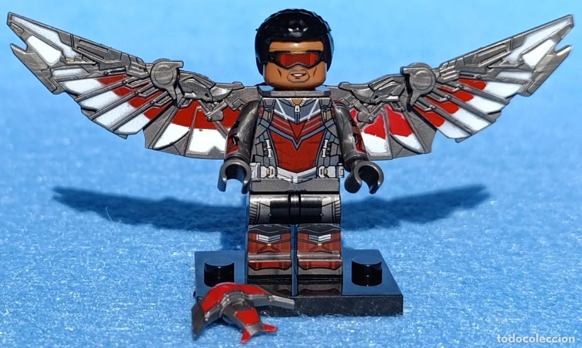 Figuras y mu&ntilde;ecos Marvel: Falcon - MCU v2 (Avengers) (Marvel) Lego compat&iacute;vel minifiguras - Foto 2